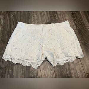 GUC LUCKY Brand Lace 100% cotton Shorts White Size 31